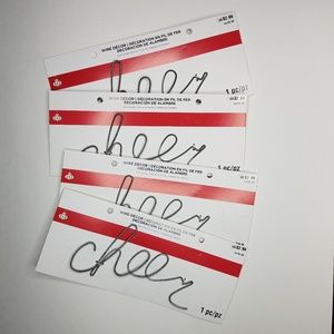 Set Bundle Wire Joy Sign Metal word art Writing